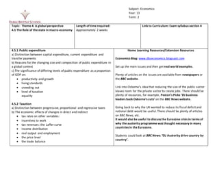 Topic: Theme 4: A global perspective
4.5 The Role of the state in macro-economy
Length of time required:
Approximately 2 w...