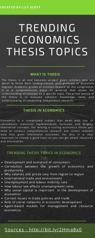 thesis titles about economics