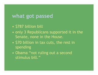 Economic Stimulus Package