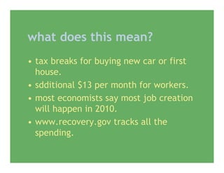 Economic Stimulus Package