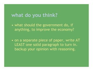 Economic Stimulus Package