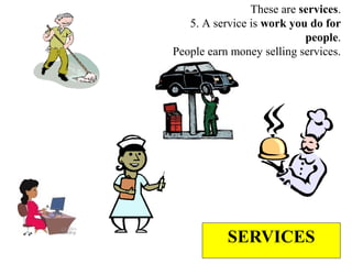Services In Economics Examples *Economics Vocabulary | PPT