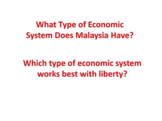 malaysia economic system
