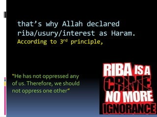 Interest Rida Haram Economic system of islam | PPTX