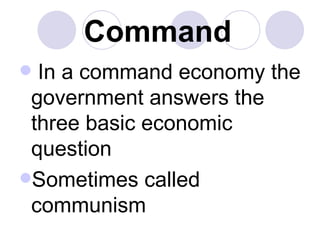 Economic Systems | PPT