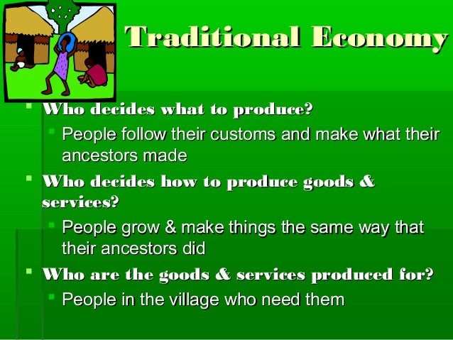 what is a traditional economy