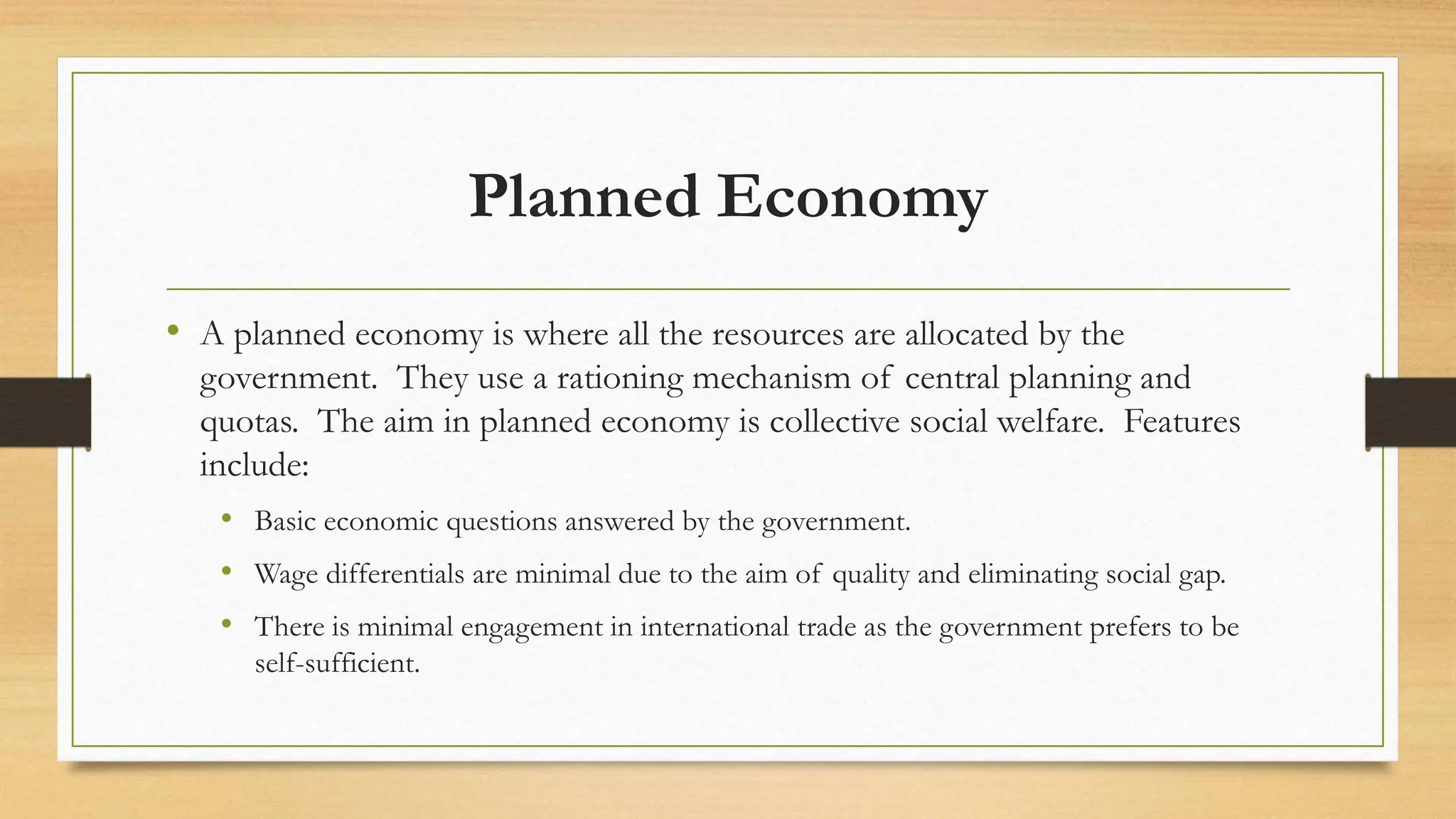 economic systems (market, planned/command and mixed) | PPTX
