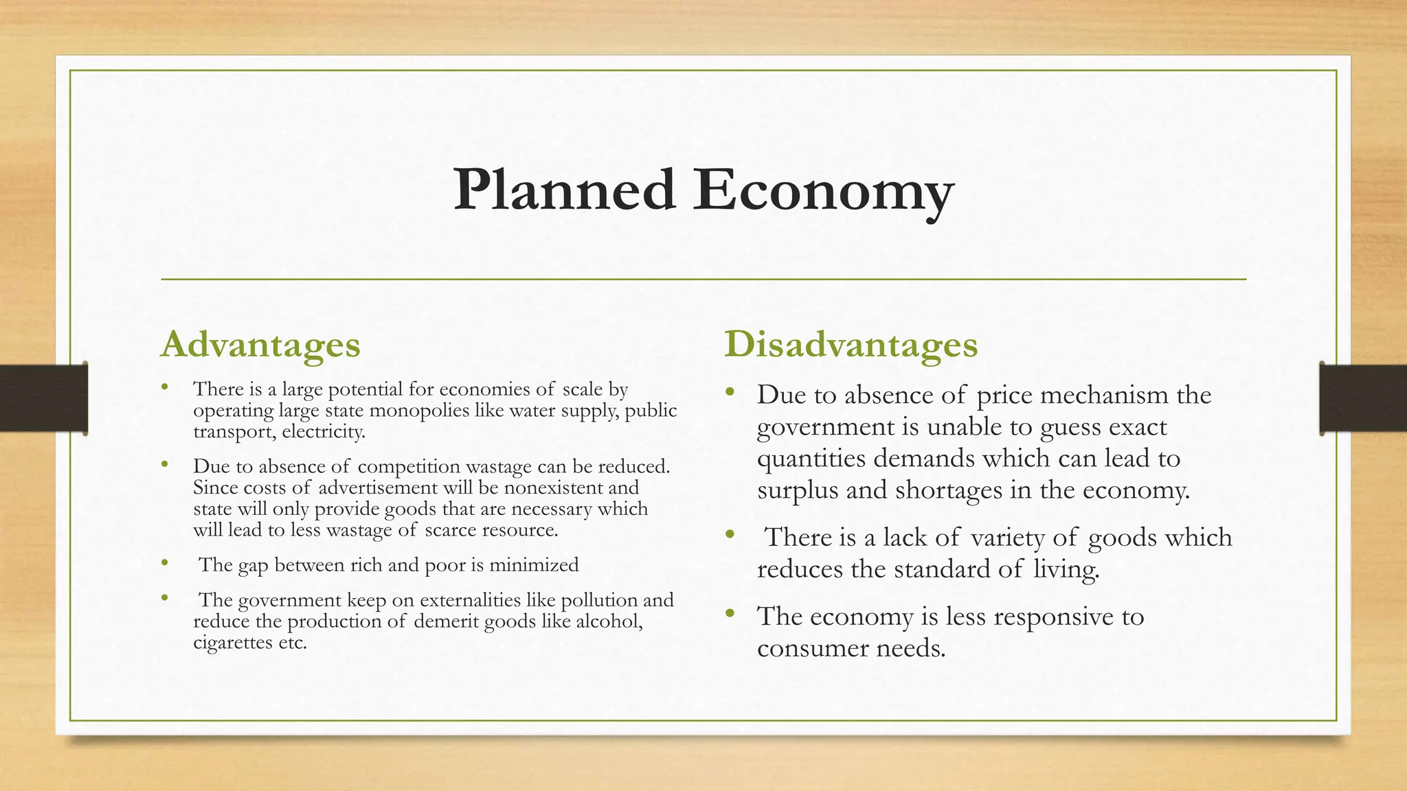 economic systems (market, planned/command and mixed) | PPTX