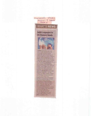 Economic Times August 9, 2009