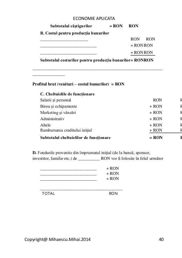 Economie Aplicata