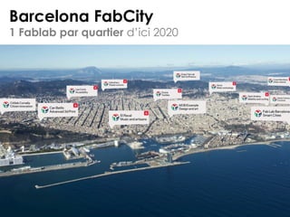 Barcelona FabCity
1 Fablab par quartier d’ici 2020
 