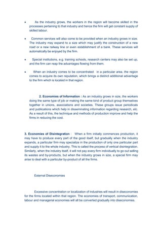 Economies and diseconomies of scale | PDF