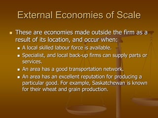 Economies of scale | PPTX