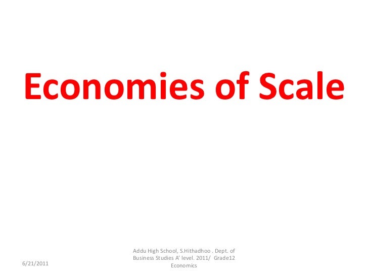 economics unit 3 economies of