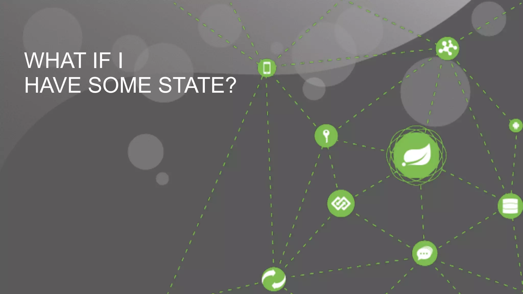 WHAT IF I 
HAVE SOME STATE? 
 