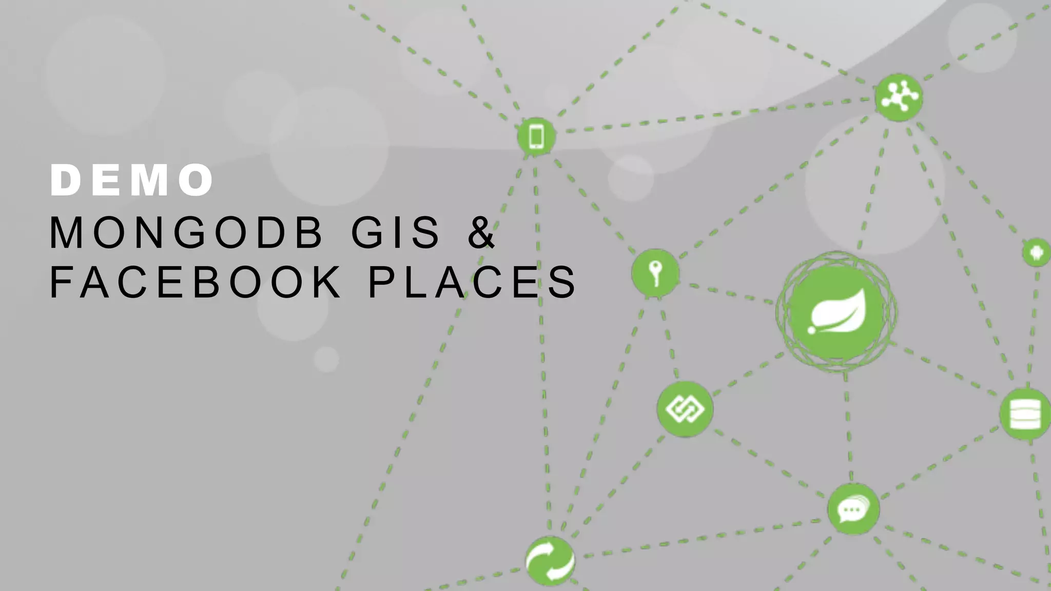 DEMO 
MONGODB GIS & 
FACEBOOK PLACES 
 