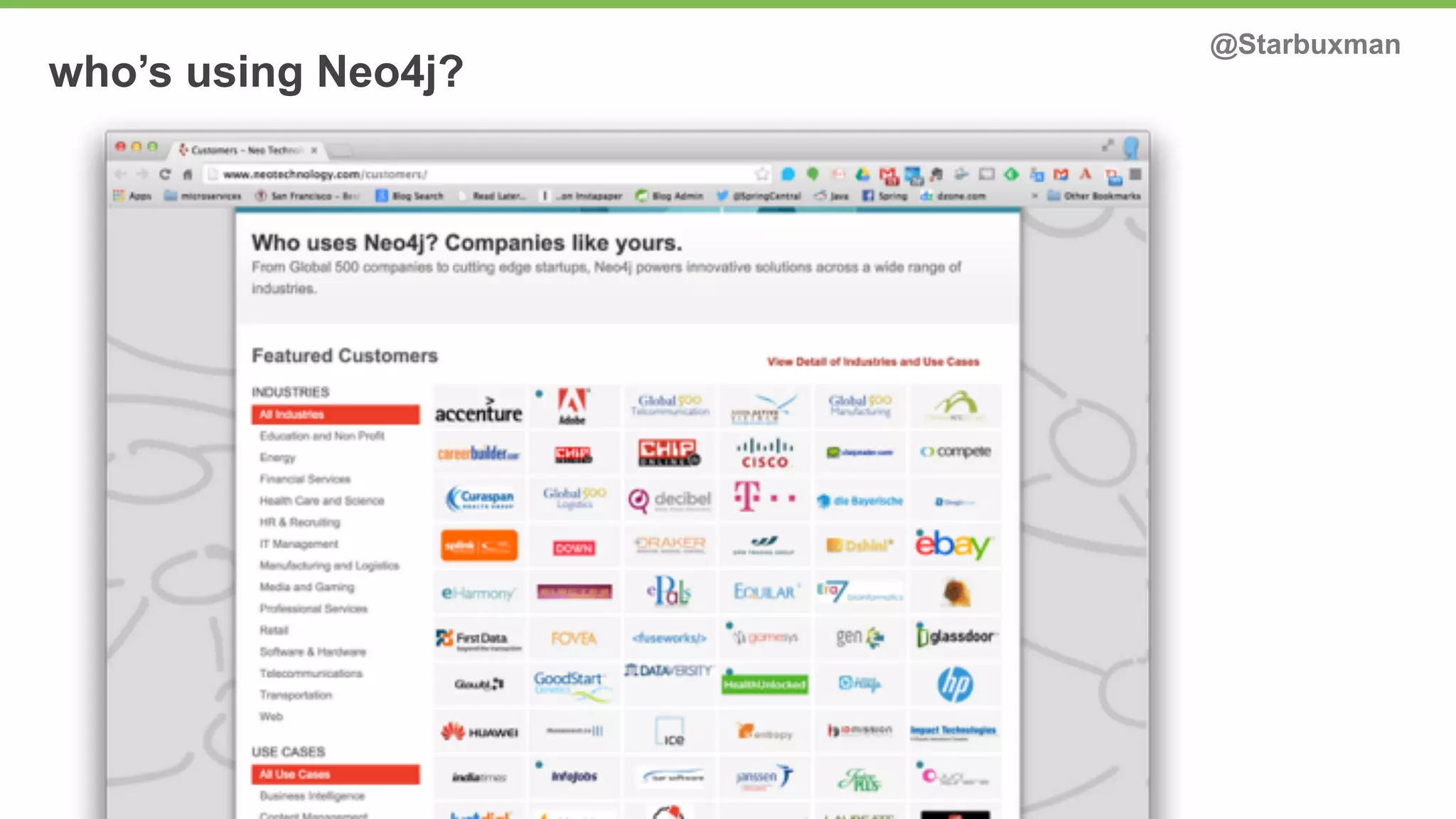 who’s using Neo4j? @Starbuxman 
 