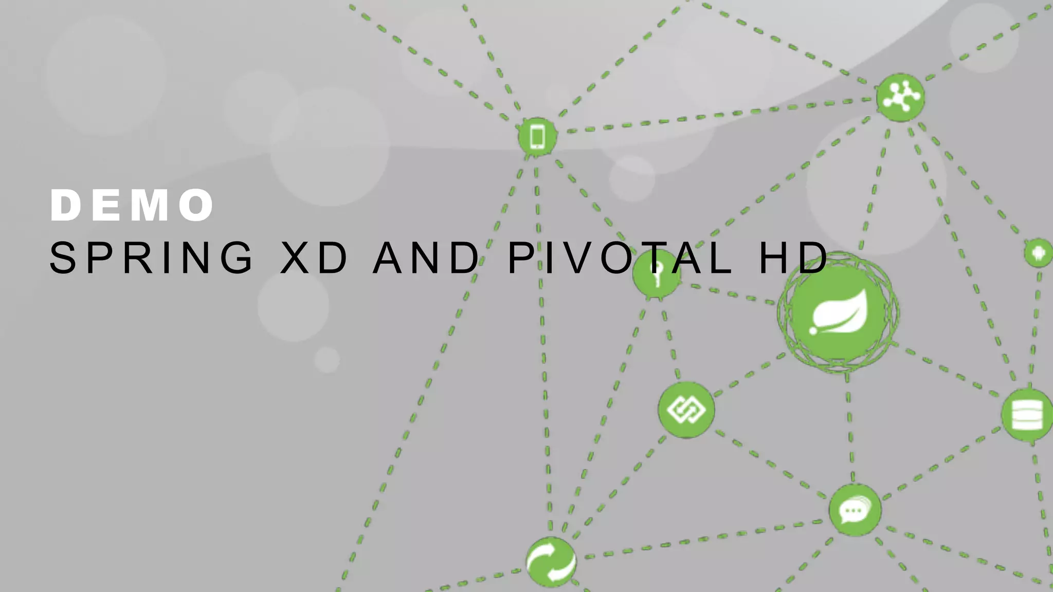 DEMO 
SPRING XD AND PIVOTAL HD 
 