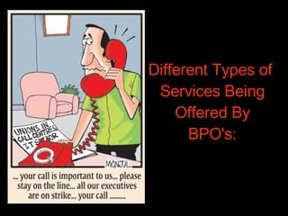 Different Types of  Services Being  Offered By  BPO's: 