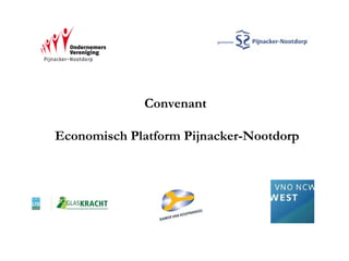 Convenant  Economisch Platform Pijnacker-Nootdorp 