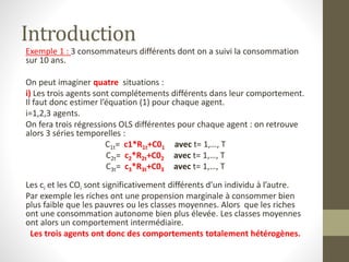 Economtrie des donnes de panel (cours et exe) | PPTX