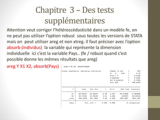 Economtrie des donnes de panel (cours et exe) | PPTX