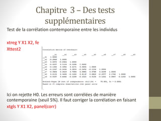 Economtrie des donnes de panel (cours et exe) | PPTX
