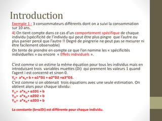 Economtrie des donnes de panel (cours et exe) | PPTX