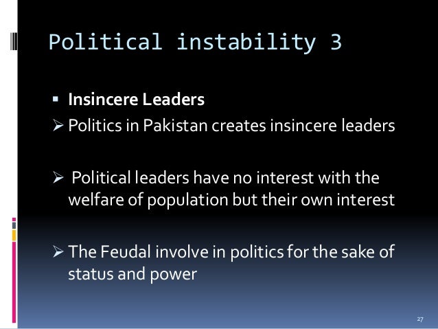 causes of feudalism in pakistan