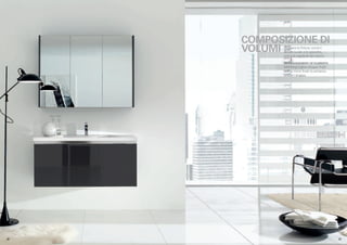COMPOSIZIONE DI
      VOLUMI Abbinare le finiture, come il
             laccato lucido e lo specchio,
             anima la regolarità dei volumi.
             AN ARRANGEMENT OF ELEMENTS
             Matching a gloss lacquer finish
             with a mirror finish to enhance
             uniform shapes.




.38                                            .39
 