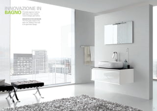 INNOVAZIONE IN
     BAGNO Il frontale sagoma il volume
           della base e dà un aspetto
           nuovo al design geometrico.
           INNOVATION IN THE BATHROOM
           The front gives shape to the
           base unit, adding a new look
           to its geometric design.




.6                                        .7
 