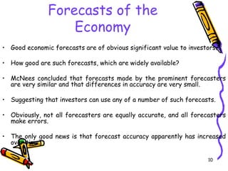 Economy & market analysis.