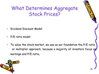 Economy & market analysis.
