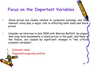 Economy & market analysis.
