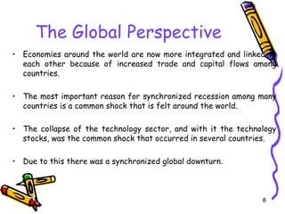 Economy & market analysis.