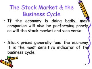 Economy & market analysis.