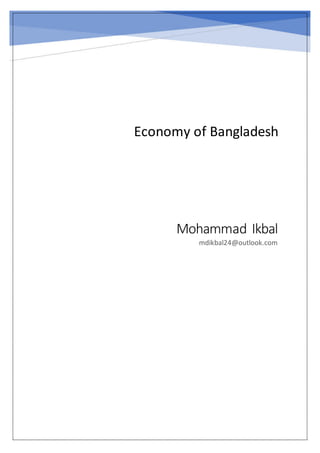 Economy of Bangladesh | DOCX