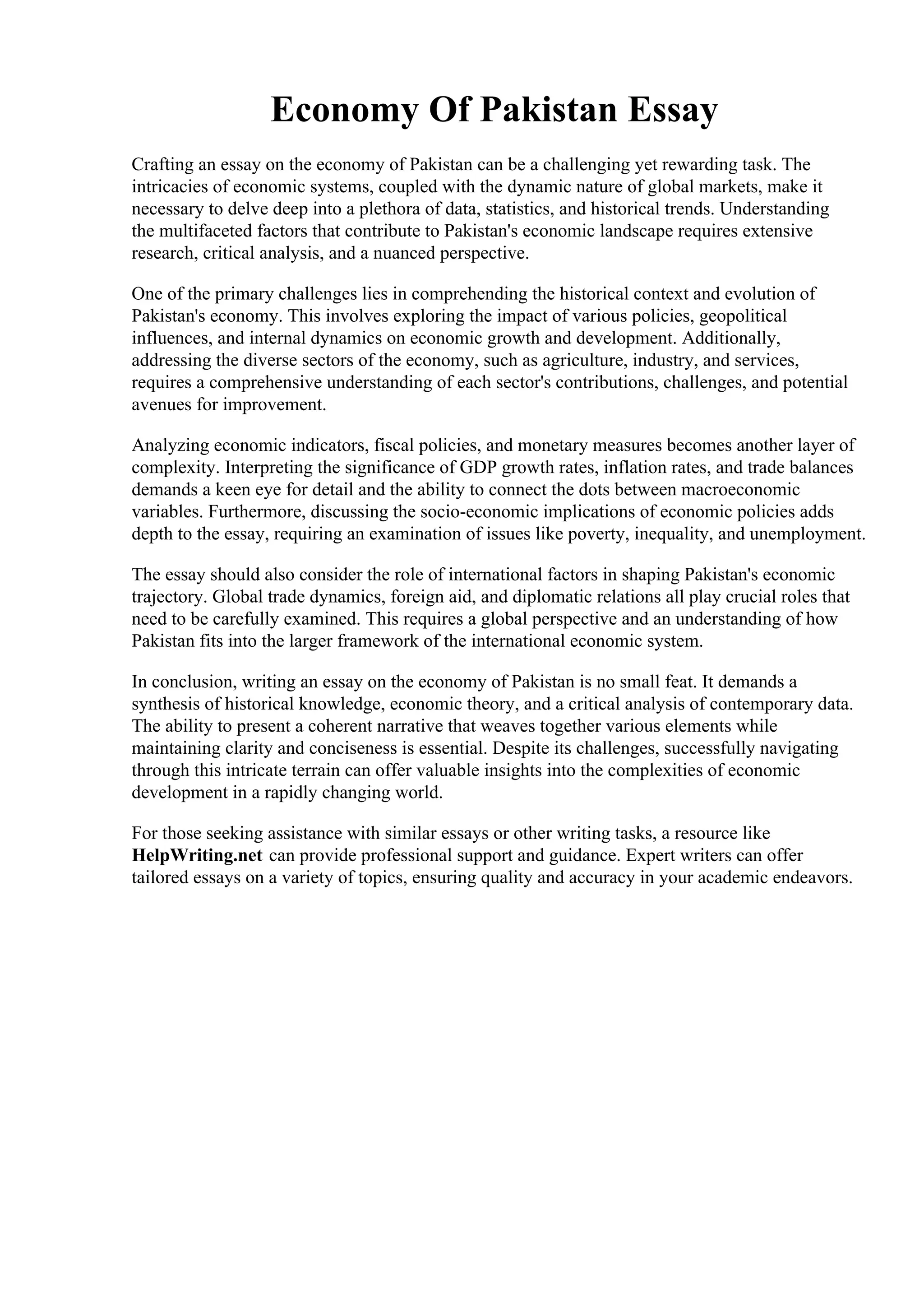 economy-of-pakistan-essay-short-essay-on-education-system-in-pakistan