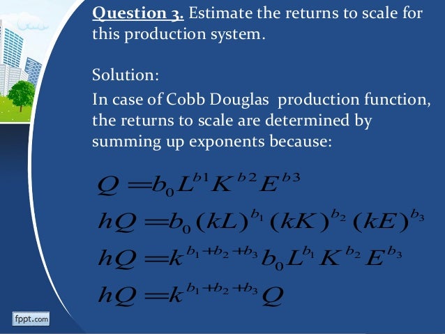 cobb douglas production function cobb douglas production function