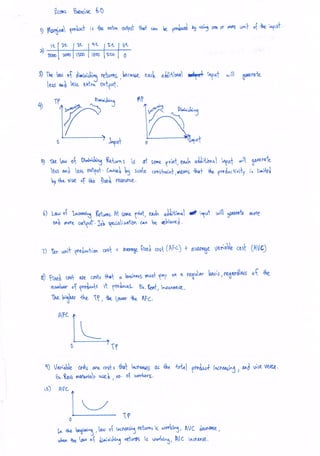 Econs exercise answer