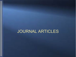 JOURNAL ARTICLES 