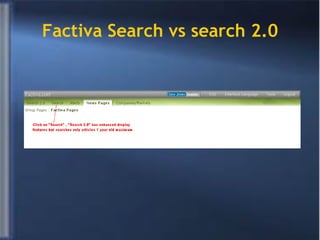 Factiva Search vs search 2.0 