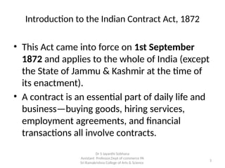 Comprehensive Overview of the Indian Contract Act, 1872 and Offer ...