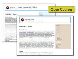 Open Courses
 