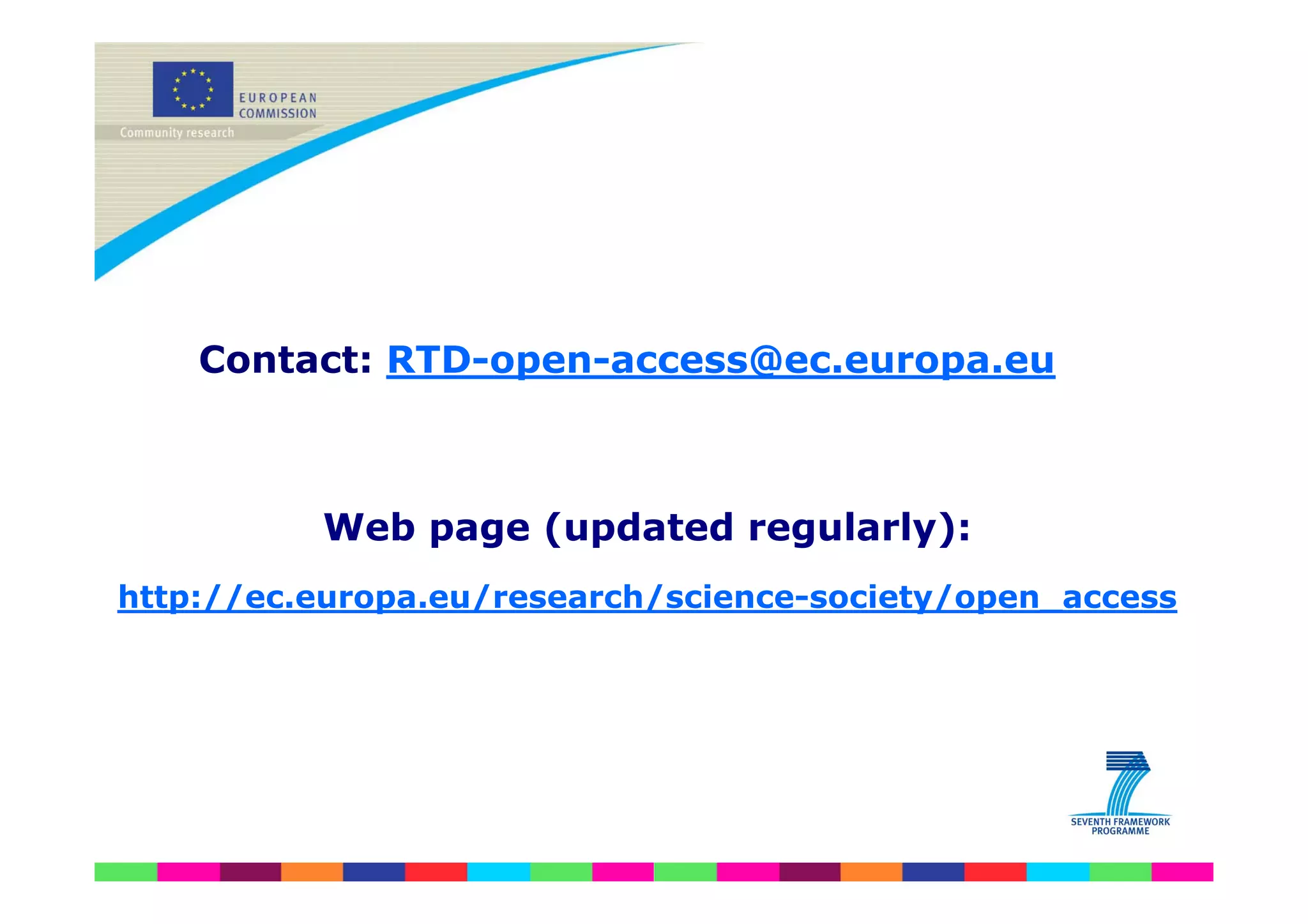 Ec Open Access Pilot Ppt En