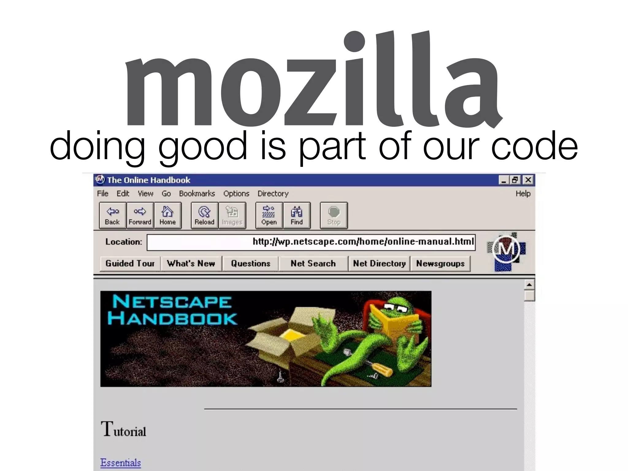 doing good is part of our code
 