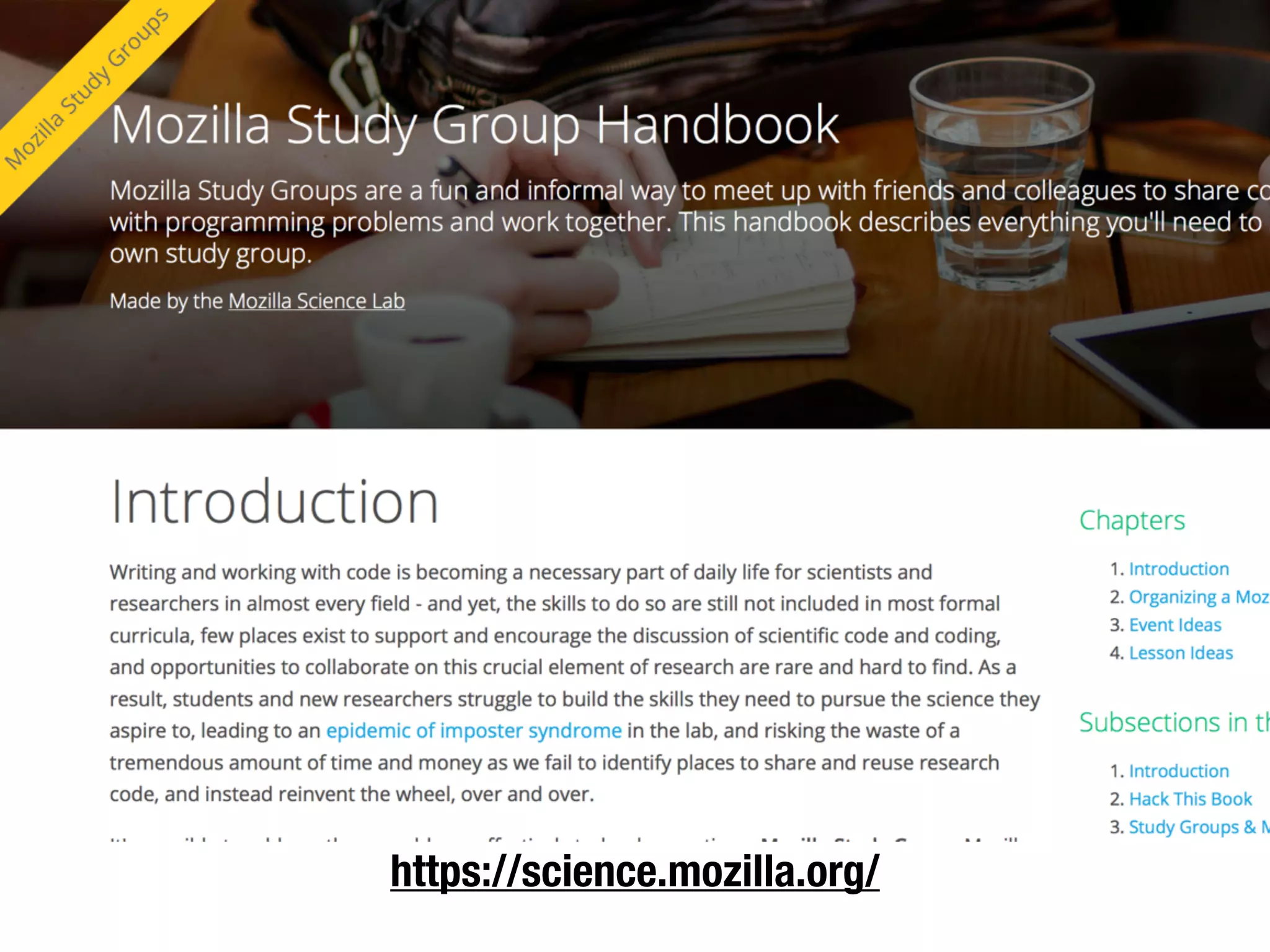 https://science.mozilla.org/
 