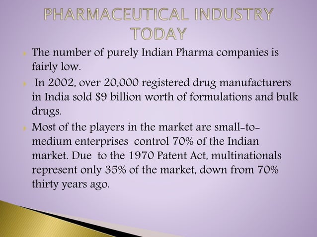 pharma industry ppt | PPTX