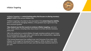 INFLATION and its types , monetary and fiscal policy | PPTX