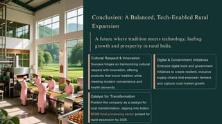 Expanding Food processing in Rural India | PPTX